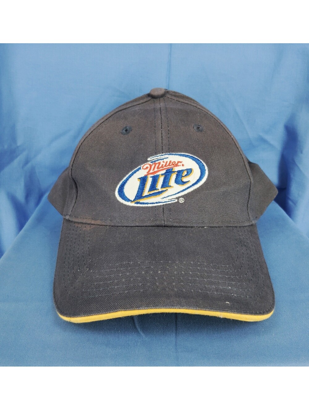 Miller Lite Hat Cap Gray Beer Logo Adjustable Strapback